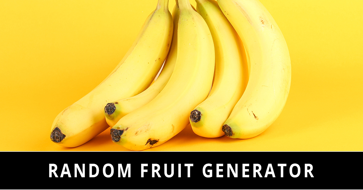 Random Fruit Generator 🍌🍎🍇