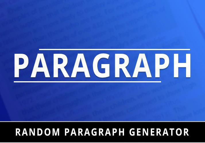 Random Paragraph Generator 