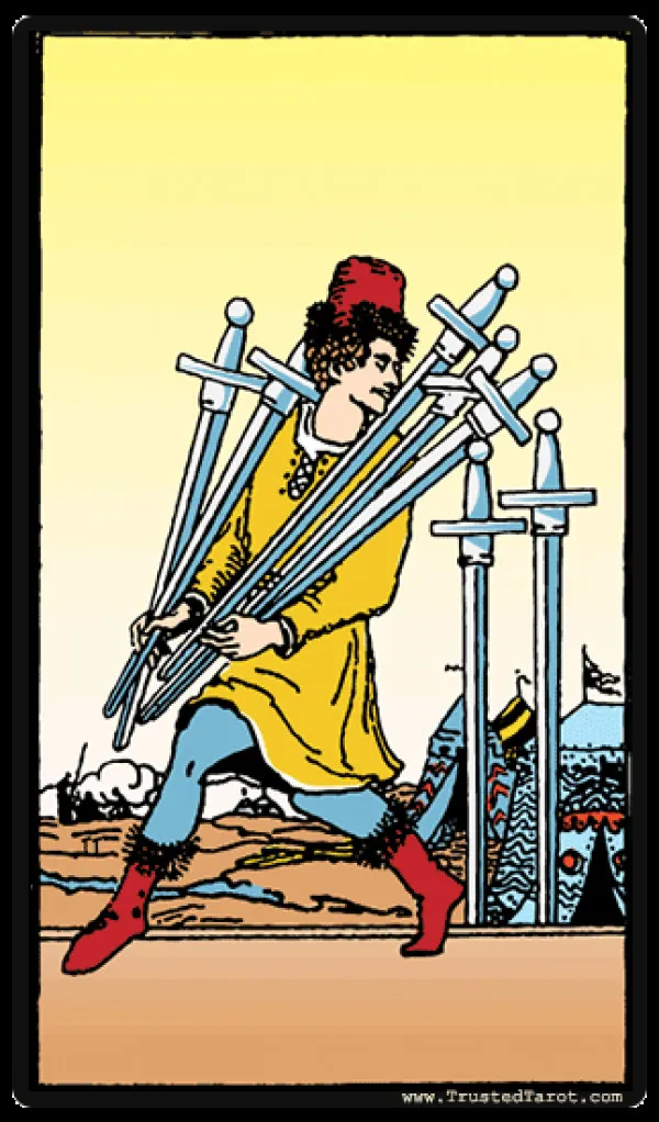 Tarot Seven Of Swords Tarot Seven Of Swords