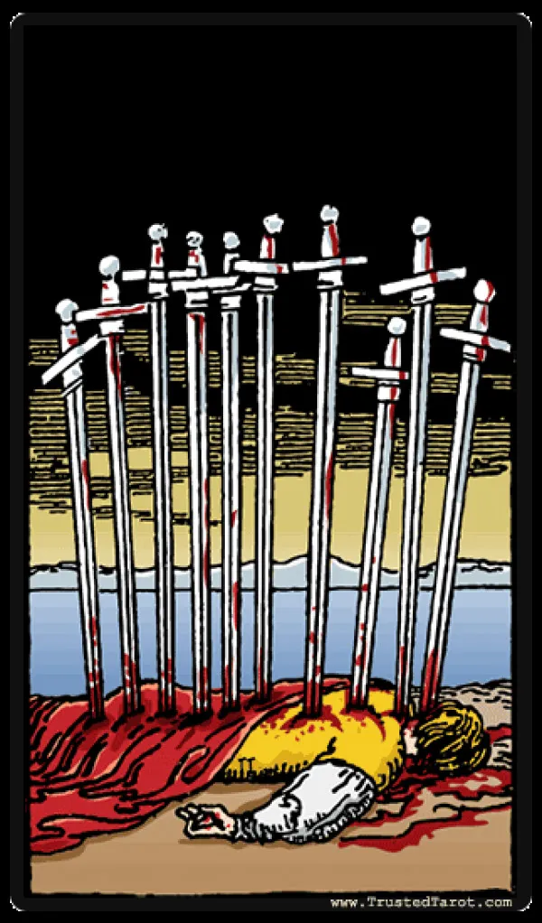 Tarot Ten Of Swords