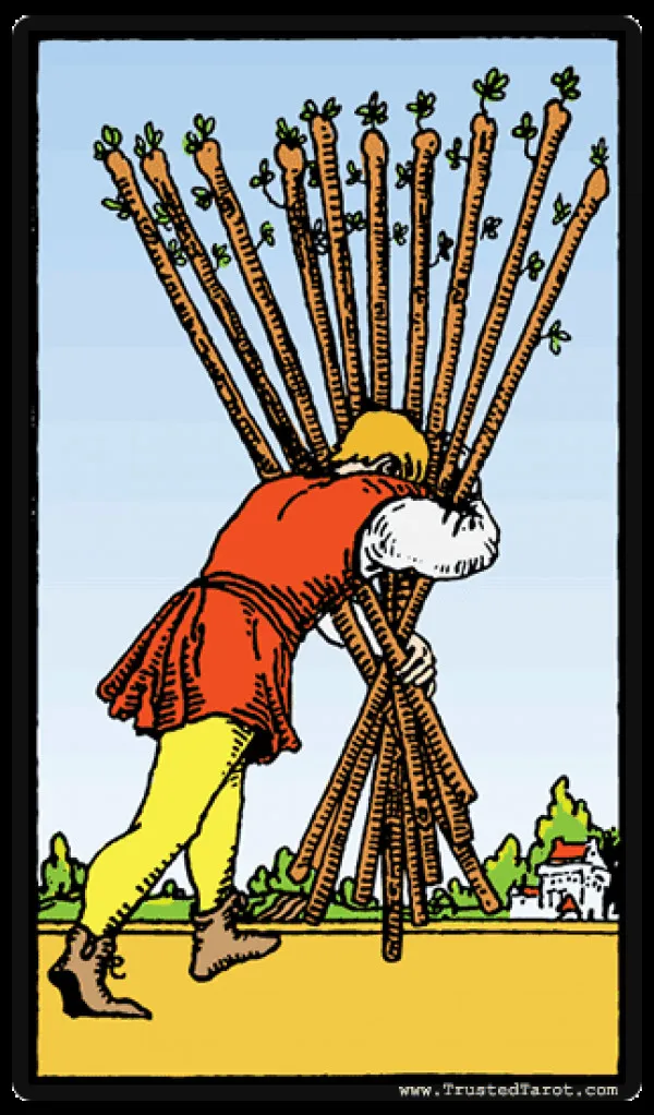 Tarot Ten Of Wands